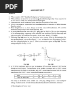 Assignment-Iv: (I) Operating Time of Feeder Relay