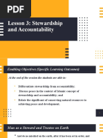 Lesson 3: Stewardship and Accountability