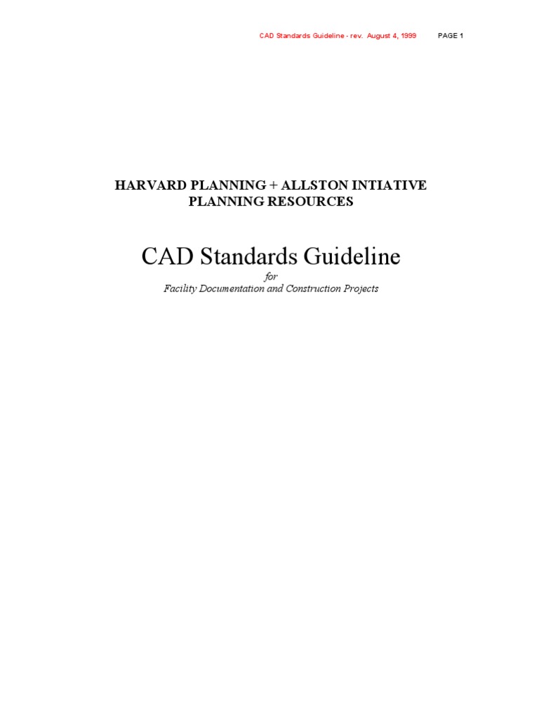 CAD Standards for Facility Documentation | PDF | Auto Cad | Computer ...