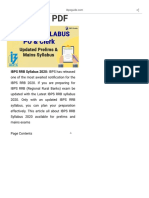 IBPS RRB Syllabus 2020 For Prelims & Mains, Download PDF