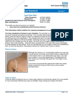 Proximal Humerus Fracture: Fracture Care Team: Shared Care Plan