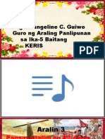 Gng. Evangeline C. Guiwo Guro NG Araling Panlipunan Sa Ika-5 Baitang Keris