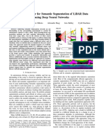 Domain Transfer For Semantic Segmentation of Lidar Data Using Deep Neural Networks