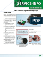 Test Instructions For Overrunning Alternator Pulleys (OAP/OAD)