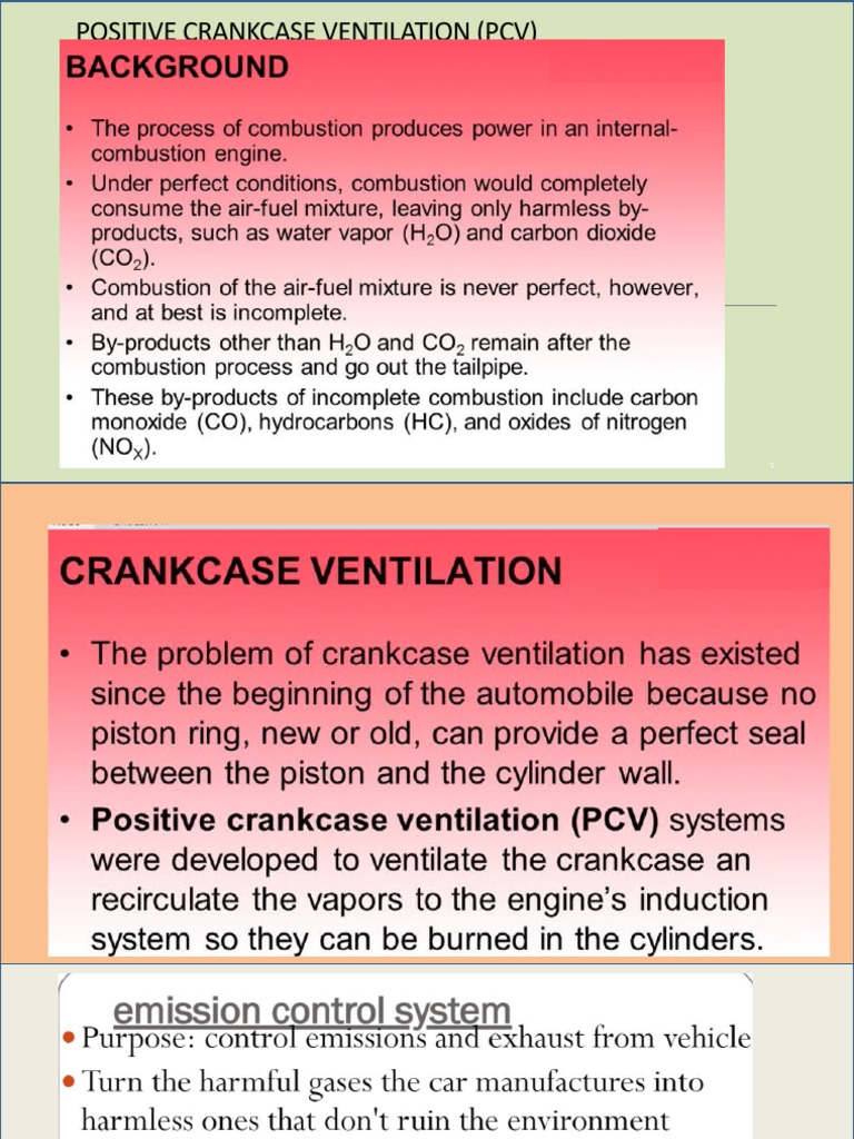 Overview of Positive Crankcase Ventilation | PDF | Technology & Engineering