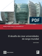 World-Class Universities Spanish