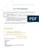 Cardiovascular (CVS) Examination: Procedure Steps