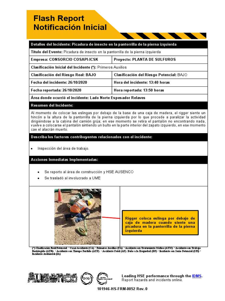 Flash Report FAI CCICSK | Descargar gratis PDF | Accidente (general ...