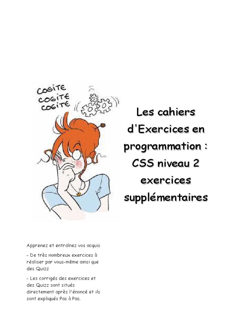 Exercices CSS et HTML pas à pas | PDF | Html | Langage de balisage