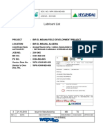 Lubricant List WPK-0304-MD-608