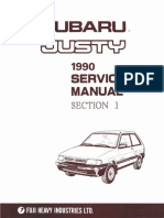 1990 Subaru Justy Service Manual PDF