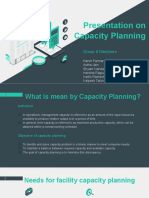 Capacity Planning, Group 8, FPO