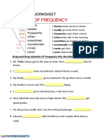 Adverbs of Frequency: Grammar Worksheet