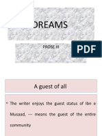 Dreams: Prose Iii