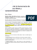 La Teoría de La Burocracia de Weber