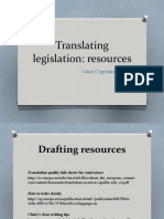 Translating Legislation: Resources: Oana Cogeanu-Haraga