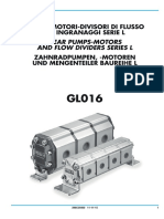 Pompe-Motori-Divisori Di Flusso Ad Ingranaggi Serie L: Gear Pumps-Motors and Flow Dividers Series L