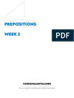 Prepositions Week 2: Corkenglishteacher