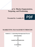 Market Segmentation, Targeting, and Positioning Lesson