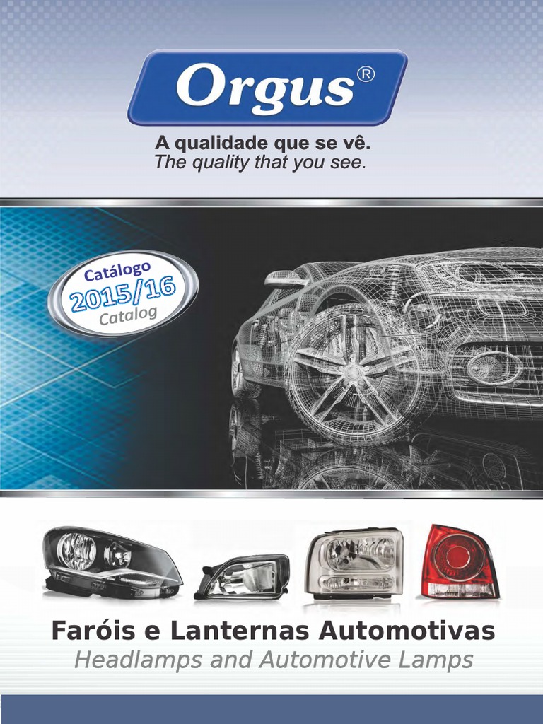Catálogo de Faróis Orgus 2015/16 | PDF | Tecnologias automotivas ...