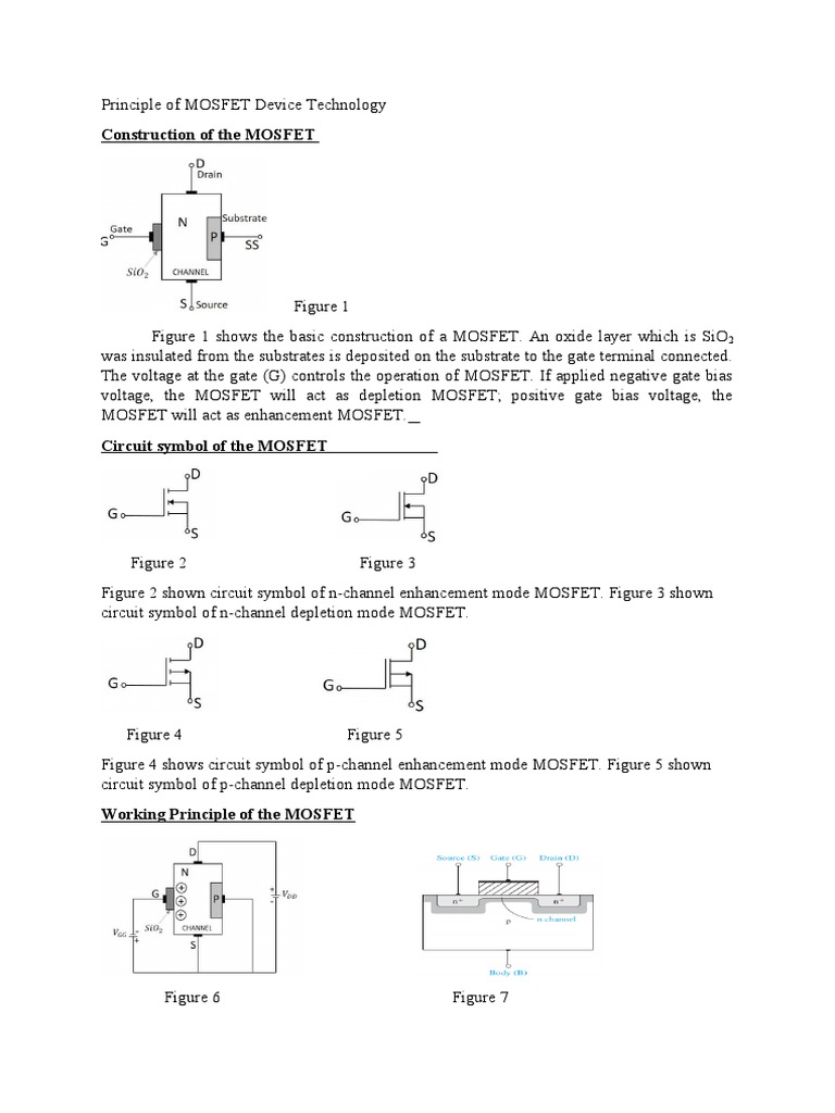 MOSFET Working Principles Explained | PDF | Field Effect Transistor ...