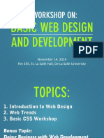 A Workshop On:: Basic Web Design and Development