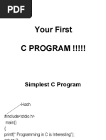 Your First C PROGRAM !!!!!