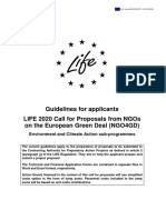 LIFE 2020 NGO4GD - Guidelines For Applicants PDF