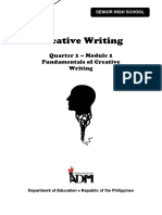 Quarter 1 - Module 1 Fundamentals of Creative Writing