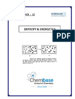 Topic 12 Entropy-Energetics Chemistry Ial Edexcel