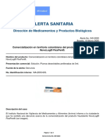 Alerta No - #040-2020 - Comercialización en Territorio Colombiano Del Producto Fraudulento NovoLog® FlexPen®