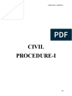 Civil Procedure-I: Fourth Year - Semester - I