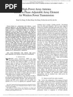 High-Power Array Antenna Based On Phase-Adjustable Array Element For Wireless Power Transmission