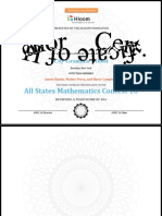 All States Mathematics Contest 16: City Grammar School