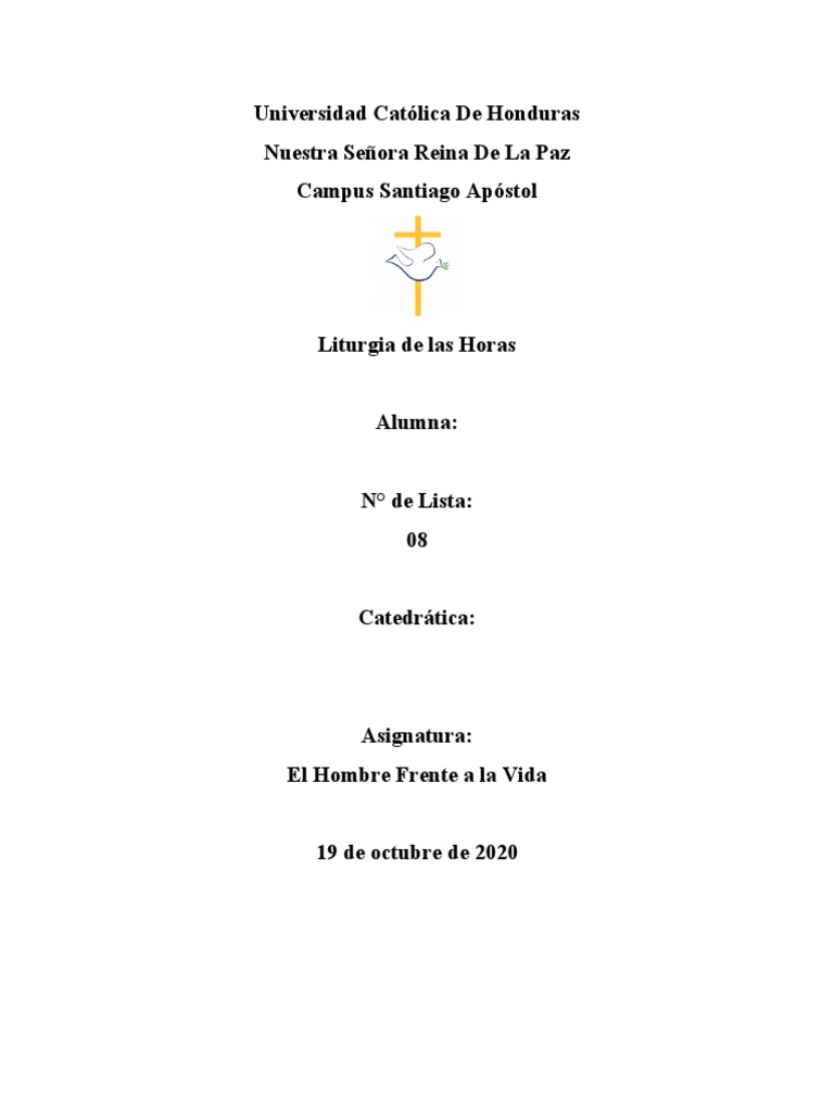 Liturgia de Las Horas PDF Oración Sacerdote