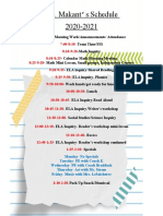 Makant Schedule Phase 5 20-21