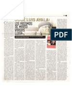José Luis Ayala y Mario Vargas Llosa por Hélard Fuentes