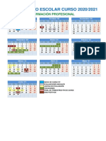 Calendario Escolar FP 2020-21