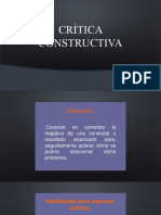 Crítica Constructiva