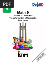 Math9 q1 Mod8 Transformation-Of-Quadratic-Funcitons v3b PDF