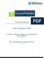 Análisis de políticas públicas desde enfoques y características