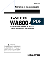 Manual de Op. y Mant. WA600-6 (Esp) Serial Numbers 60001 and Up GSN00111-01 PDF