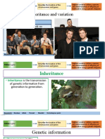 Inheritance and Variation