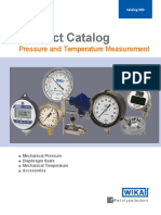 Product Catalog: Pressure and Temperature Measurement