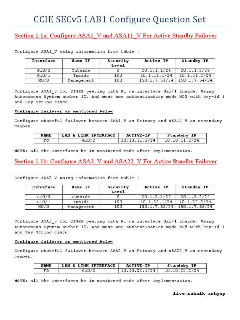 CCIE Security Lab Configuration | PDF | Virtual Private Network ...