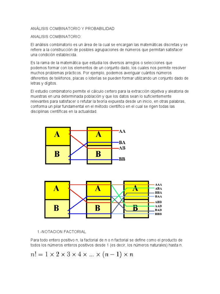 Análisis Combinatorio y Probabilidad | PDF | Distribución normal ...