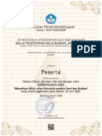 Aktualisasi Pancasila Dengan Seni BPNB Jabar - Esertifikat PDF
