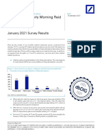 Deutsche Bank - January 2021 Survey Results