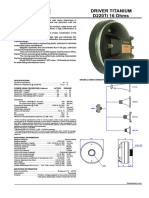 Driver Titanium D220Ti 16 Ohms: Specifications Driver X Horn Connection