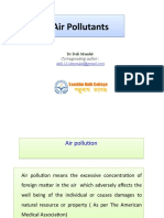 Air Pollutants Air Pollutants: DR Dali Mondal